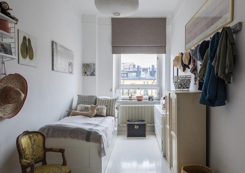 Aranżacja wąskiego pokoju dla dwójki dzieci